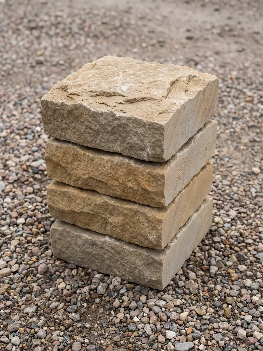 Riven sandstone setts